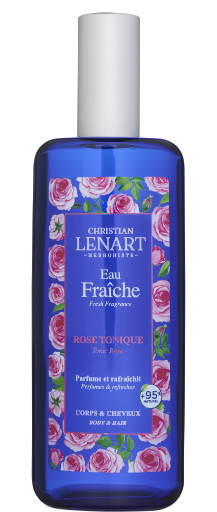 Bouteille Eau Fraîche Rose tonique Christian Lénart