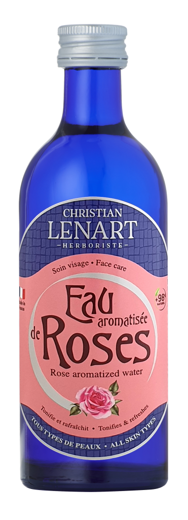 Bouteille Eau aromatisée de Rose Christian Lénart