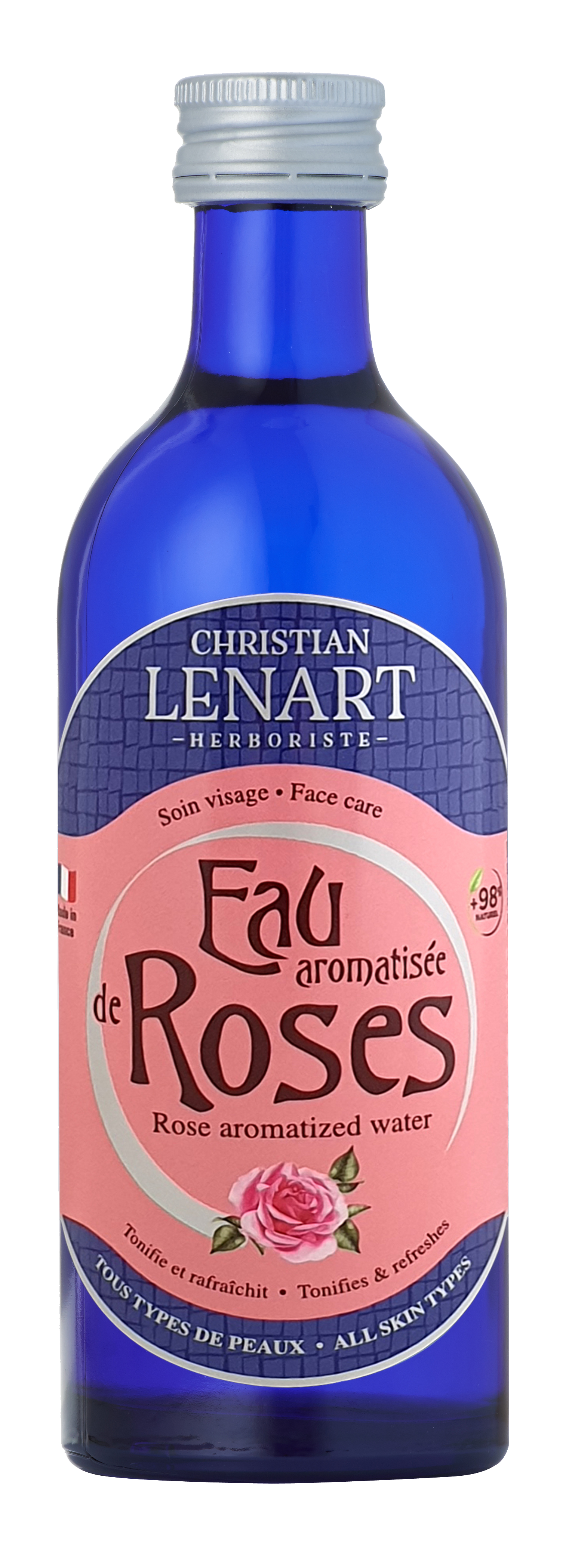 Bouteille Eau aromatisée de Rose Christian Lénart