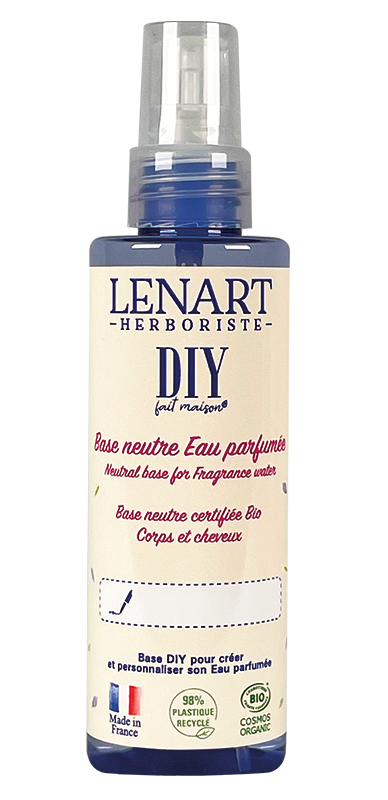 Bouteille Base neutre Eau parfumée 90ml DIY Lénart Herboriste