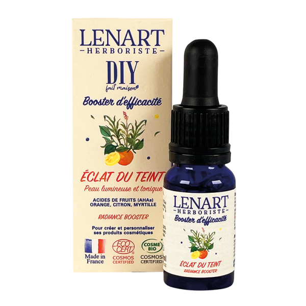 Flacon et étuis Booster Eclat du teint 10ml DIY Lénart Herboriste