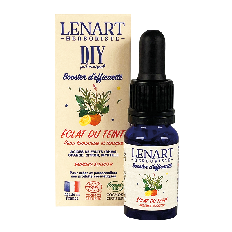 Flacon et étuis Booster Eclat du teint 10ml DIY Lénart Herboriste