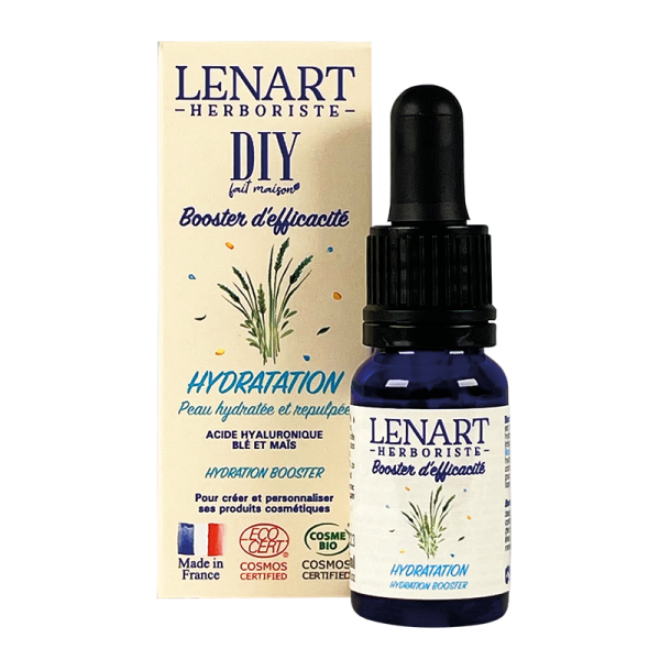 Flacon et étuis Booster Hydratation 10ml DIY Lénart Herboriste