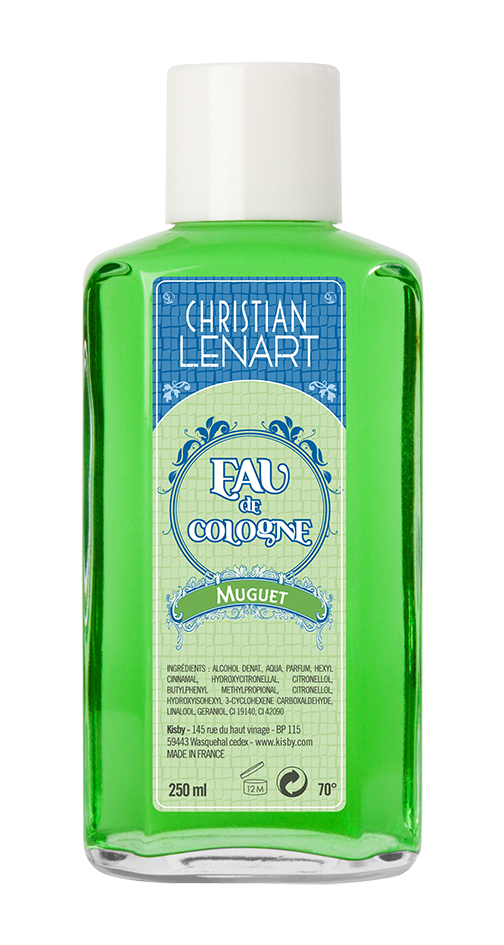 Bouteille Eau de Cologne Muguet Christian Lénart