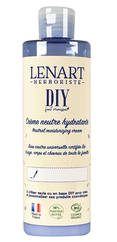 Bouteille Crème neutre hydratante 220ml DIY Lénart Herboriste