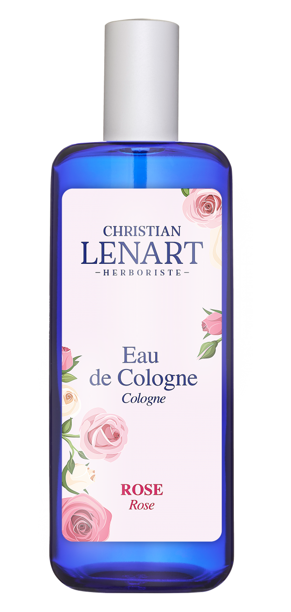 Bouteille Eau de Cologne Rose Christian Lénart