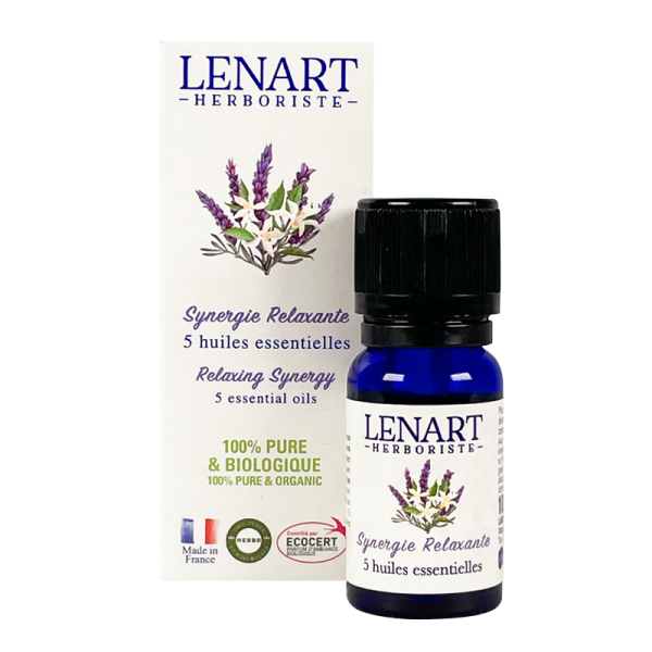 Flacons et étuis Synergie Relaxante 10 ml Lénart Herboriste